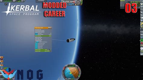 Kerbal Space Program Modded Career Orbiting Kerbin Youtube