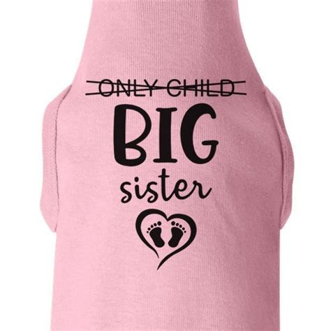 Big Sister Dog Shirt Etsy