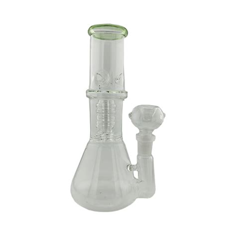 Bong Vidrio Percolador Verde 22CM Xmoks