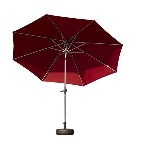 Arlmont & Co. 9ft Patio Umbrella with Push Button Tilt UV Protection