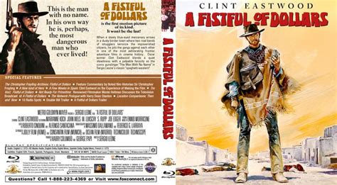 A Fistful Of Dollars Scanned Blu Ray Cover In 2020 Blu Ray Blu Dollar