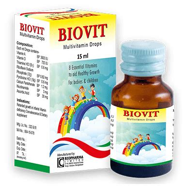 Biovit Pediatric Drop Biopharma Limited Indications Pharmacology