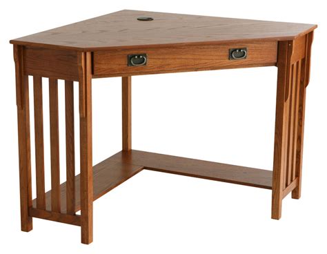 Best Buy Sei Furniture Patterson Corner Computer Desk Mission Oak Ho