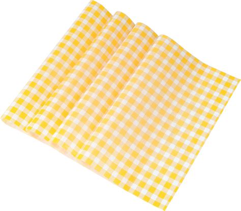 Amazon WXJ13 100 Sheets Checkered Dry Waxed Deli Paper Sheets Red