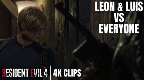 Leon And Luis Vs Angry Mob Chapter 5 Ending Resident Evil 4 Remake 4k