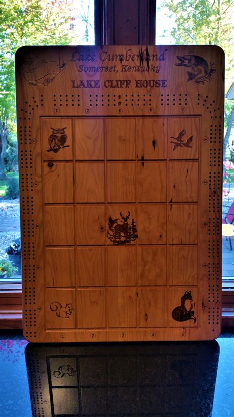 Custom Personalized Cross Cribbage Board Etsy