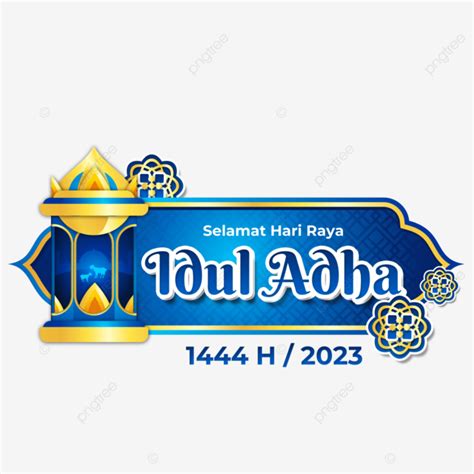 Banner Eid Al Adha H A O Con Linterna Dorada Decoraci N