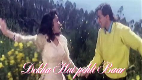 Dekha Hai Pehli Baar Saajan 1991 Salman Khan Madhuri Dixit