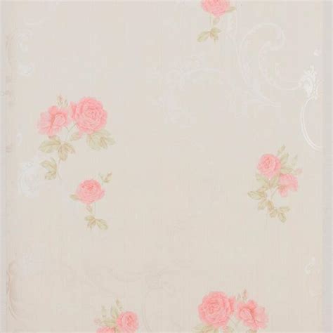 Papel De Parede Floral Nude Rosa Ideale Papeis Papel De Parede