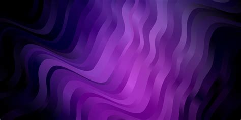 Dark Purple Pink Vector Template With Curves Bright Illustration With