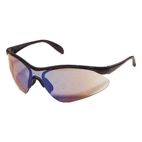 Miranda™ Black Frame W Paddle Temples Blue Mirror Lens Csa Dentec Safety Specialists Usa