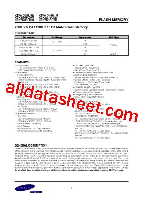 K K G U M Datasheet Pdf Samsung Semiconductor