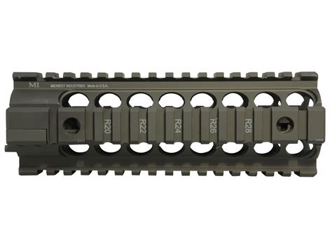 Midwest Industries Gen 2 Free Float 2 Piece Handguard Quad Rail AR 15