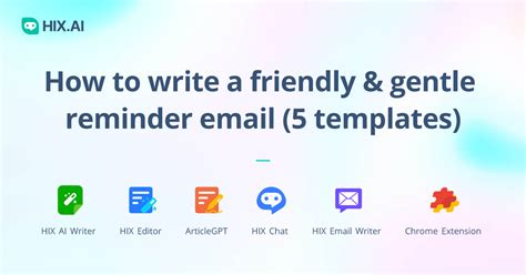 How To Write A Friendly And Gentle Reminder Email Hixai