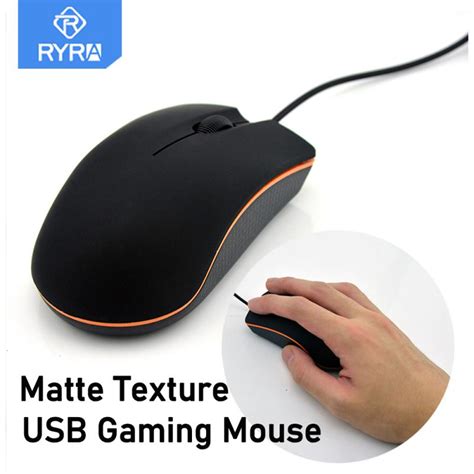 Ryra Matte Texture Usb Gaming Mouse 1200dpi Computer Office Mause Wired