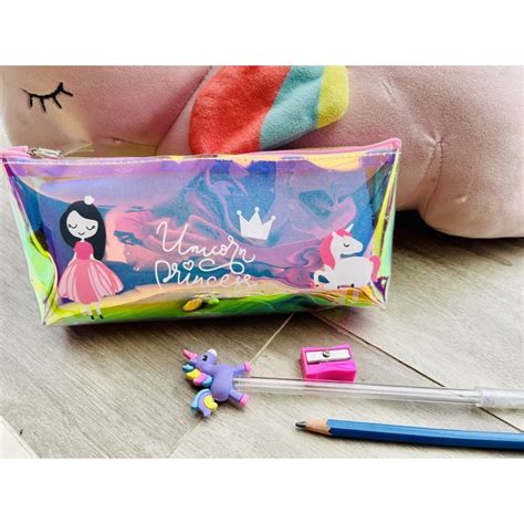 Jual Dompet Pensil Case Hologram Unicorn Unik Lucu Tempat Kotak