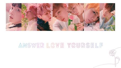 BTS Answer Love Myself日本語字幕カナルビパート分け YouTube