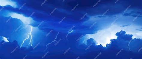 Dark Blue clouds Background electrical storm in a cloud for an energy ...