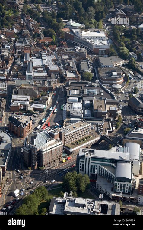 Aerial View Of South Of Guildford Town Centre Onslow Street Commercial