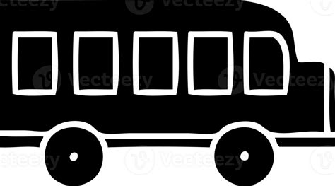 Flat Symbol School Bus 39921033 Png