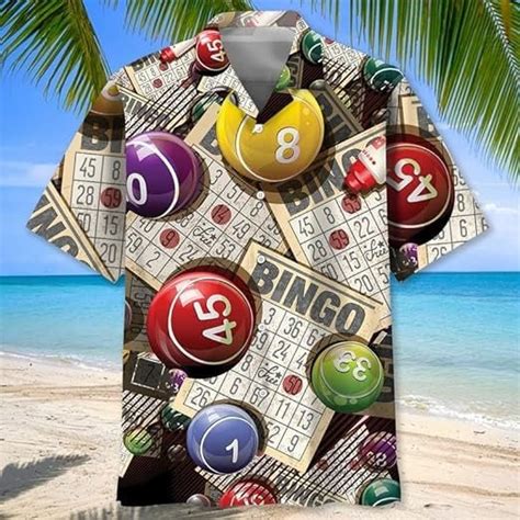 Lucky Bingo Hawaiian Shirt Bingo Gifts For Men Funny Bingo Shirt