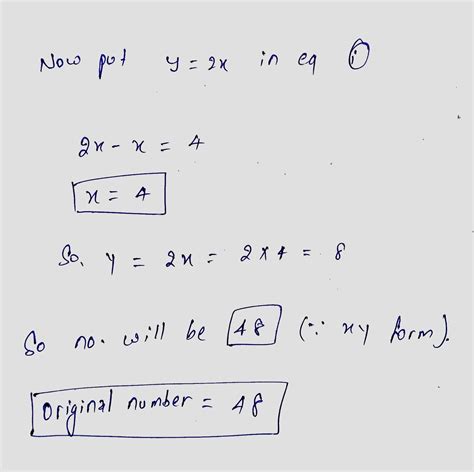 Solved A Two Digit Number Is Four Times The Sum Of Its Digits The