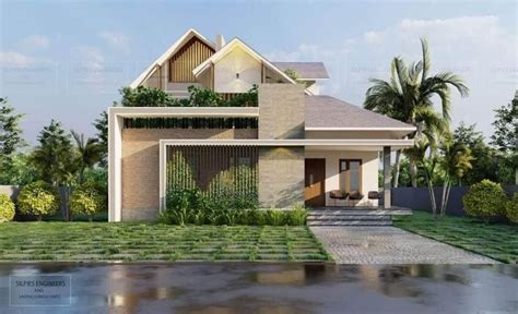 Pin By Shanmugam On Tapper Roof Architect Design House Indian House