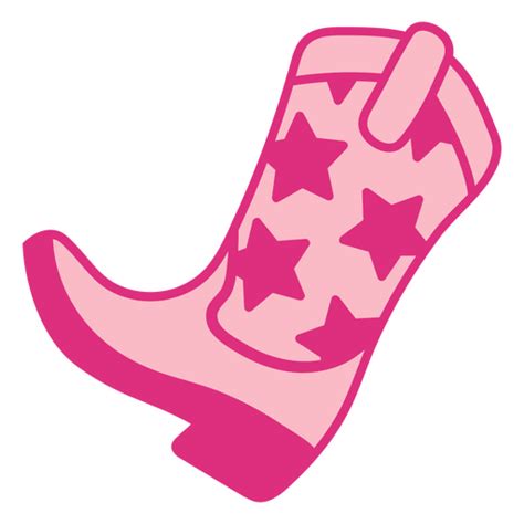 Rosa Cowboystiefel Mit Sternen Darauf PNG Und SVG Design Für T Shirts