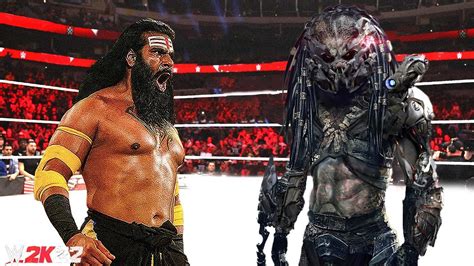 WWE 2K22 Veer Mahaan Vs Predator INDIAN FIHGT YouTube