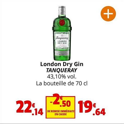 Promo London Dry Gin Tanqueray Chez Coccinelle Supermarché Icataloguefr