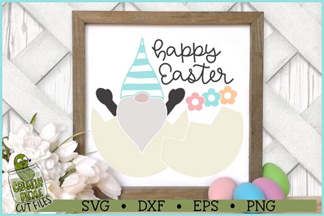 Easter Gnome Hatched Egg SVG File Graphic By Crunchy Pickle Creative