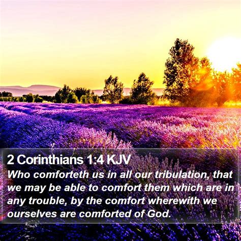 2 Corinthians 1 4 KJV Bible Verse Images