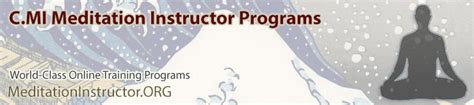 how to become a certified meditation instructor