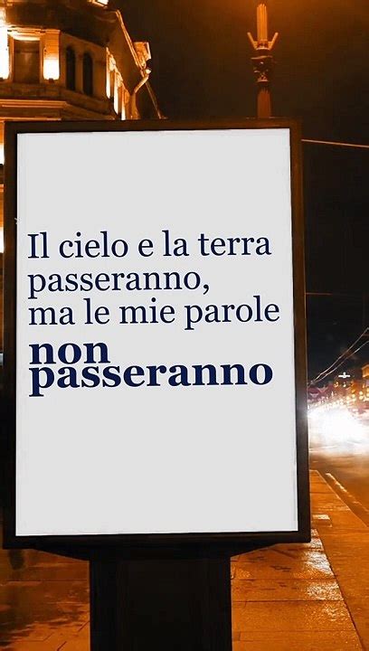 Cartello Stradale Natalizio “il Cielo E La Terra Passeranno Ma Le Mie