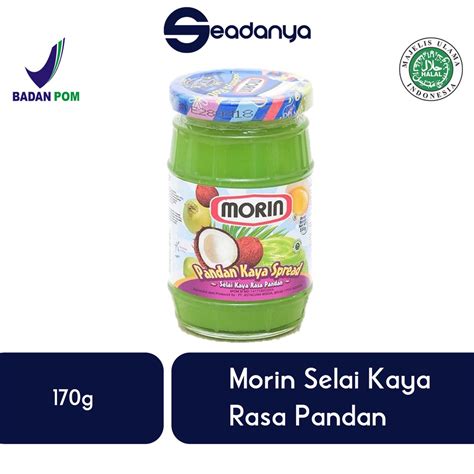 Morin Selai Pandan Kaya Spread Selai Pandan Rasa Kaya G Isian Roti