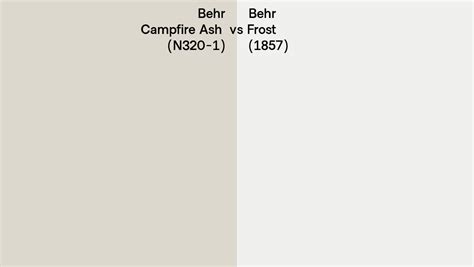 Behr Campfire Ash Vs Frost Side By Side Comparison