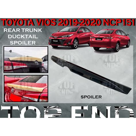 Toyota Vios Ncp Abs Rear Trunk Spoiler Ducktail Material