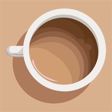 Premium Vector Illustration Drawn Realistic Cup Of Coffee On