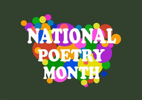 Celebrate National Poetry Month The Paisano