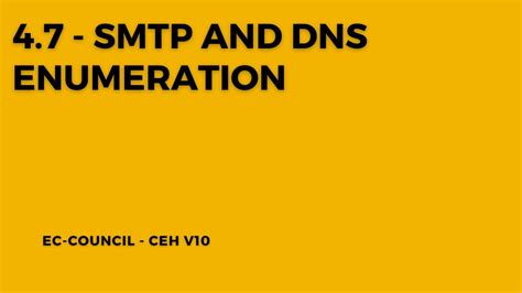 Mastering Smtp And Dns Enumeration Cybersecurity Techniques Youtube