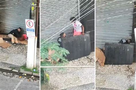 V Deo Homem Flagrado Estuprando Moradora De Rua No Litoral De Sp