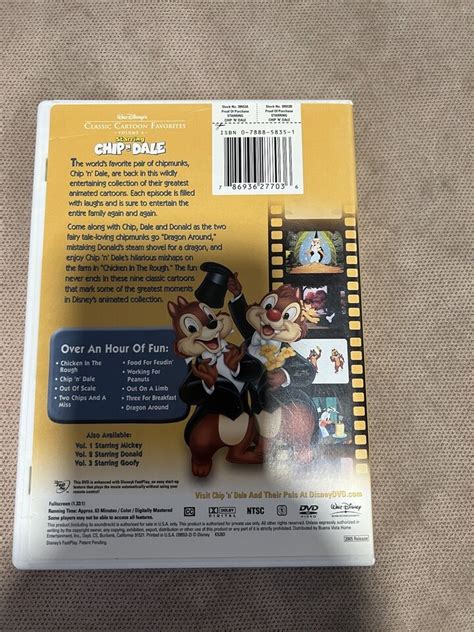 Walt Disneys Classic Cartoon Favorites Starring Chip N Dale DVD 2005