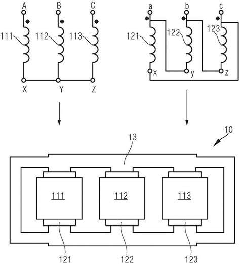 变压器、三相变压器及其接线方法与流程
