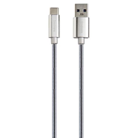 Goodmans Usb Type C Metal Charging Cable Silver B M