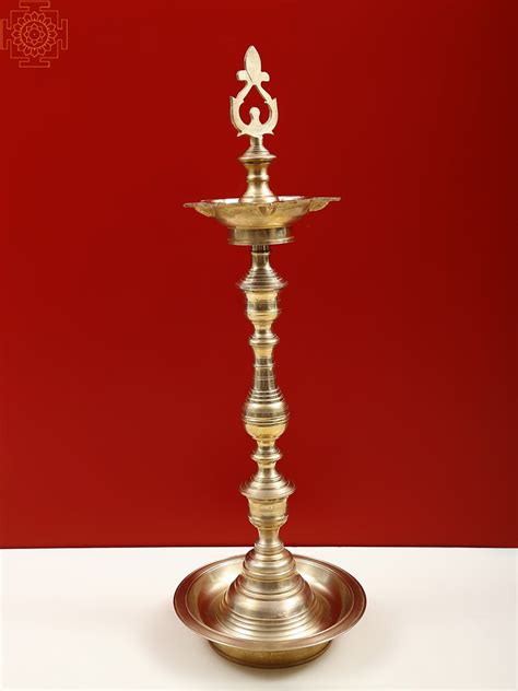 21 Brass Five Wick Lamp Exotic India Art