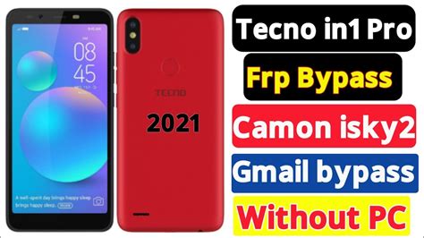 Tecno In1 Pro Gmail Lock Bypass In1 Frp Bypass New Update Tecno Camon