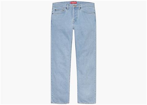 Supreme Stone Washed Slim Jean Stonewashed Indigo Hype Clothinga