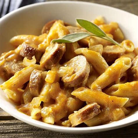 Pasta With Pumpkin Turkey Sausage Recipe