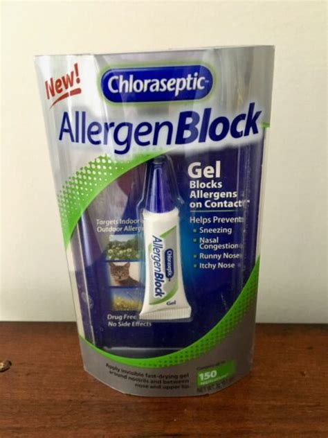 Chloraseptic Allergen Block GEL 150 Applications 3g Pkg for sale online ...