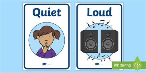 Loud and Quiet Singing Display Posters (creat de profesori)